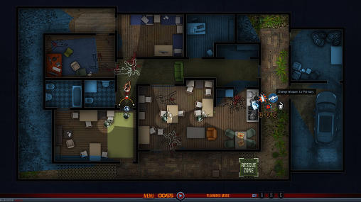Gameplay of the Door kickers for Android phone or tablet.