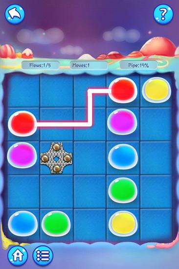 Gameplay of the Dots line for Android phone or tablet.
