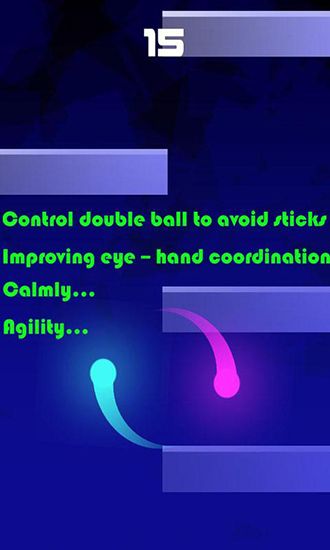 Gameplay of the Double ball for Android phone or tablet.