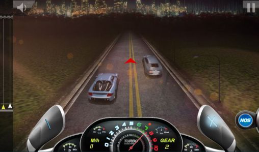 Gameplay of the Drag race 3D 2: Supercar edition for Android phone or tablet.