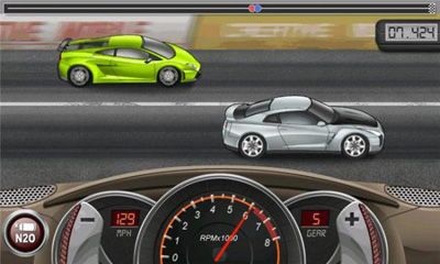 Gameplay of the Drag Racing for Android phone or tablet.