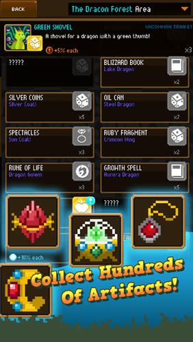Dragon keepers: Fantasy clicker game - Android game screenshots.