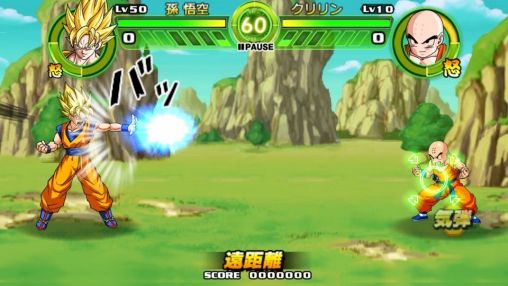 Gameplay of the Dragon ball: Tap battle for Android phone or tablet.
