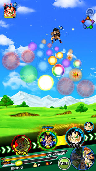 Gameplay of the Dragon ball Z: Dokkan battle for Android phone or tablet.