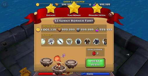 Gameplay of the Dragon fighters: Dungeon wars for Android phone or tablet.