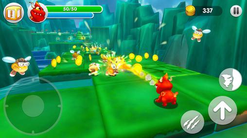 Gameplay of the ﻿Dragon land for Android phone or tablet.