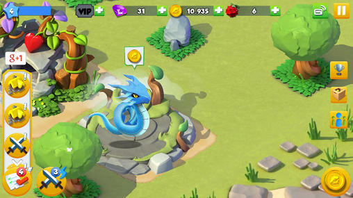 Gameplay of the Dragon mania: Legends for Android phone or tablet.