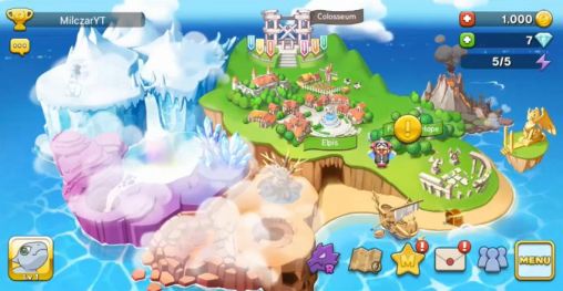 Gameplay of the Dragon village 2: Beyond borders for Android phone or tablet.