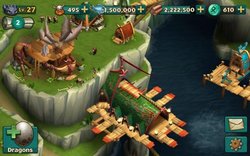 Gameplay of the Dragons: Rise of Berk for Android phone or tablet.