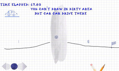 Gameplay of the Draw and Ride for Android phone or tablet.