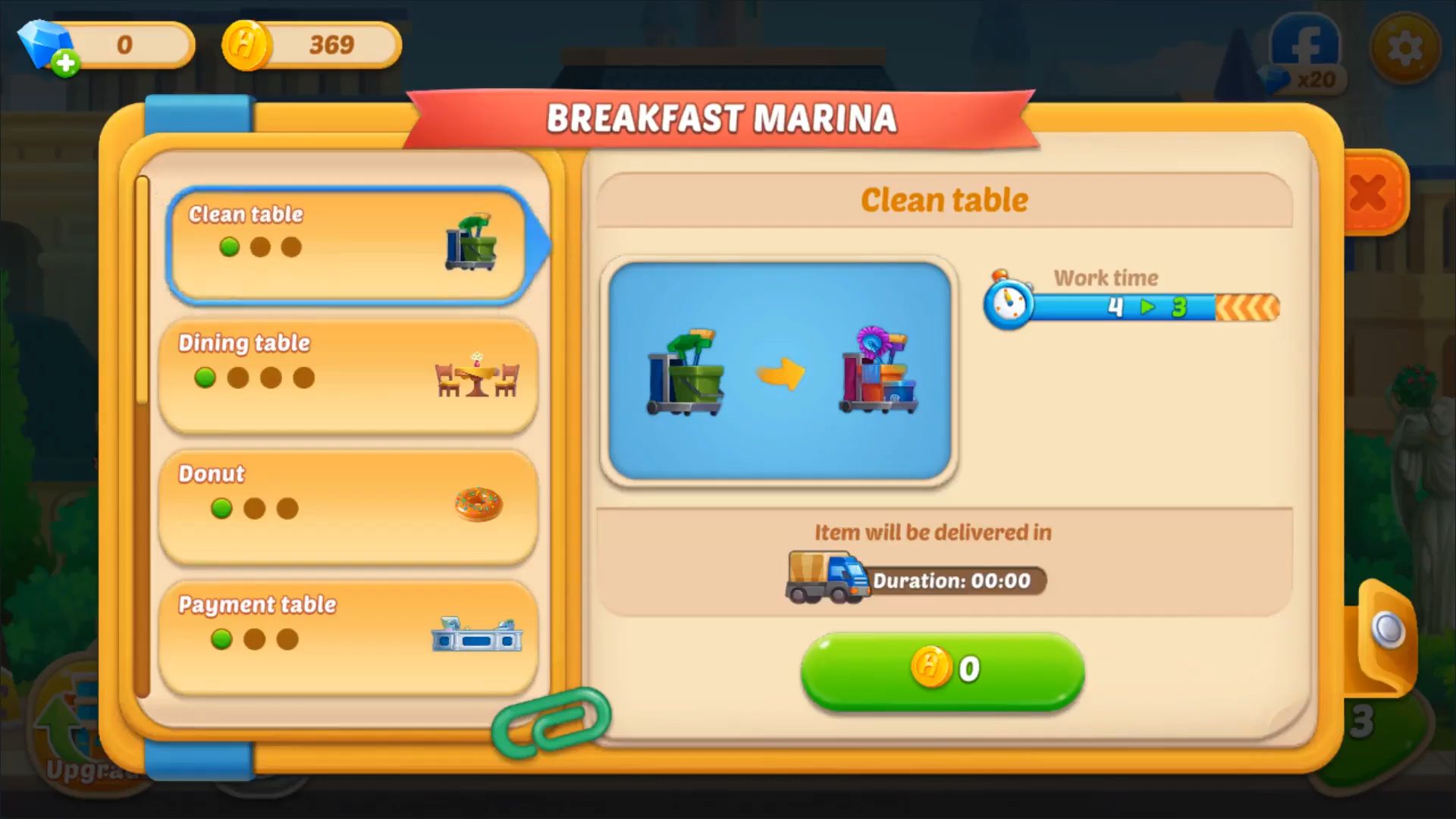 Dream Restaurant - Hotel games - Android game screenshots.