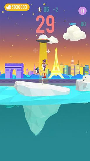 Gameplay of the Drifting penguins for Android phone or tablet.