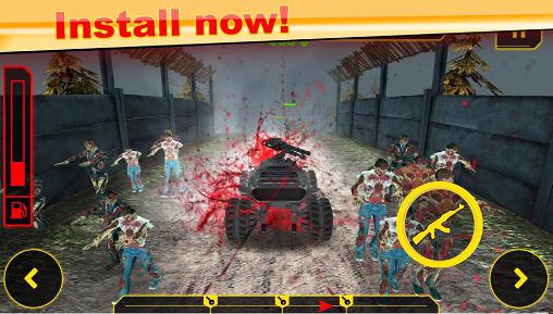 Gameplay of the Drive-die-repeat: Zombie game for Android phone or tablet.