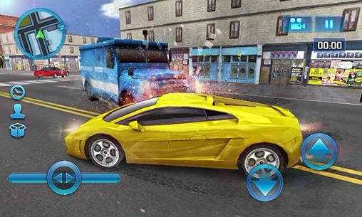 Gameplay of the Driving in car for Android phone or tablet.