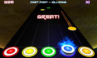 Gameplay of the Dubstep Hero for Android phone or tablet.