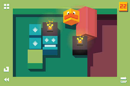 Gameplay of the Duck roll for Android phone or tablet.