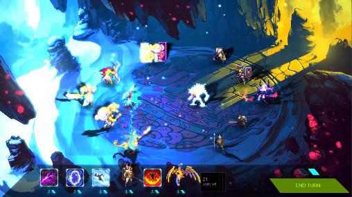 Gameplay of the Duelyst for Android phone or tablet.