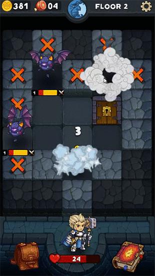 Gameplay of the Dungelot: Shattered lands for Android phone or tablet.