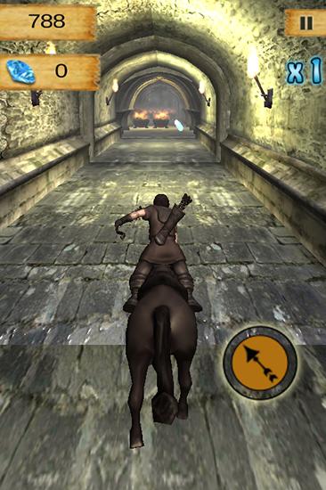 Gameplay of the Dungeon archer run for Android phone or tablet.