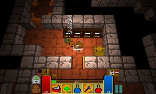 Gameplay of the Dungeon madness for Android phone or tablet.