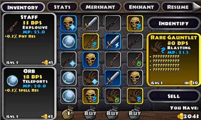 Gameplay of the Dungeon Quest for Android phone or tablet.