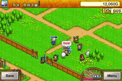 Gameplay of the Dungeon village for Android phone or tablet.