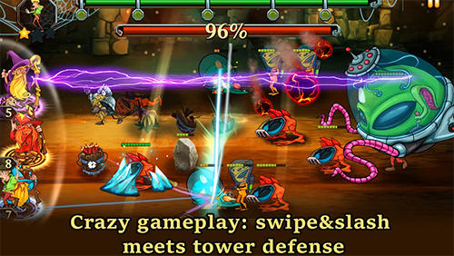 Gameplay of the Dungeons and aliens for Android phone or tablet.