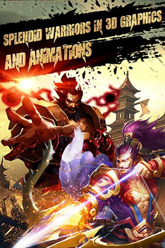 Gameplay of the Dynasty saga 3D: Three kingdoms for Android phone or tablet.