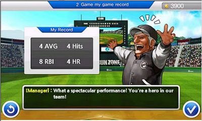 Gameplay of the E-Baseball 2011 for Android phone or tablet.