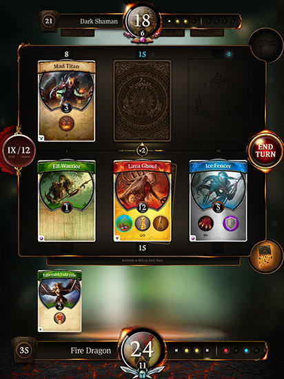 Gameplay of the Earthcore: Shattered elements for Android phone or tablet.