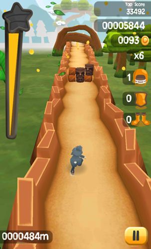 Gameplay of the Easter bunny run for Android phone or tablet.
