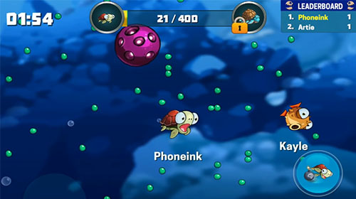 Eatme.io: Hungry fish fun game - Android game screenshots.