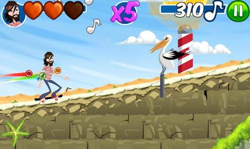 Gameplay of the El Pescao skate for Android phone or tablet.