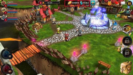 Gameplay of the Elements: Epic heroes for Android phone or tablet.