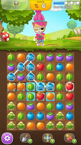 Emma the cat: Fruit mania - Android game screenshots.
