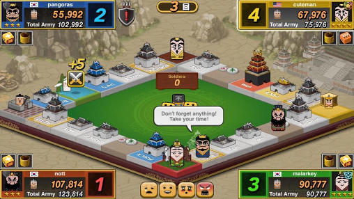 Gameplay of the Emperor's dice for Android phone or tablet.