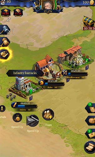Empire: Origin - Android game screenshots.