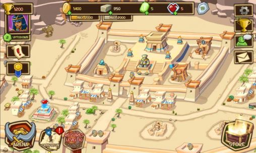 Gameplay of the Empires of sand for Android phone or tablet.