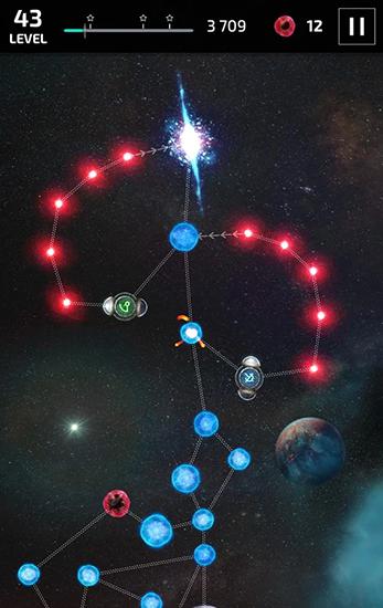 Gameplay of the Entite: Synapse runner for Android phone or tablet.