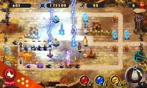 Gameplay of the Epic defense: The elements for Android phone or tablet.
