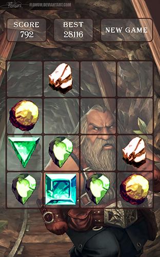 Gameplay of the Epic diamond legend: 2048 for Android phone or tablet.