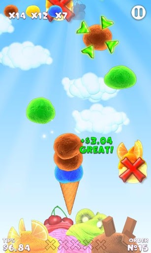 Gameplay of the Epic ice cream for Android phone or tablet.