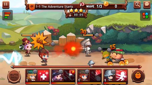 Gameplay of the Epic saga: The first journey for Android phone or tablet.