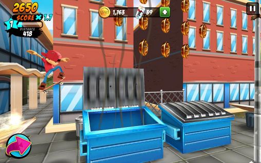 Gameplay of the Epic skater for Android phone or tablet.