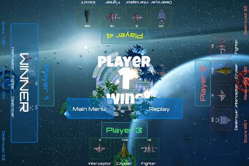 Gameplay of the Epic space battles for Android phone or tablet.