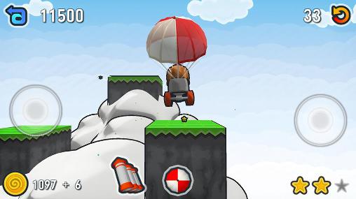 Gameplay of the Escargot kart for Android phone or tablet.
