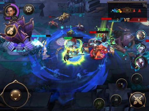 Gameplay of the Eternal arena for Android phone or tablet.