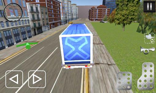 Gameplay of the Euro truck career 2016 for Android phone or tablet.