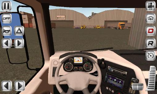 Gameplay of the Euro truck driver for Android phone or tablet.