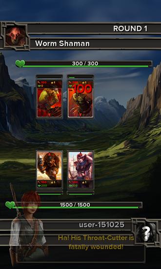 Gameplay of the Evoker for Android phone or tablet.